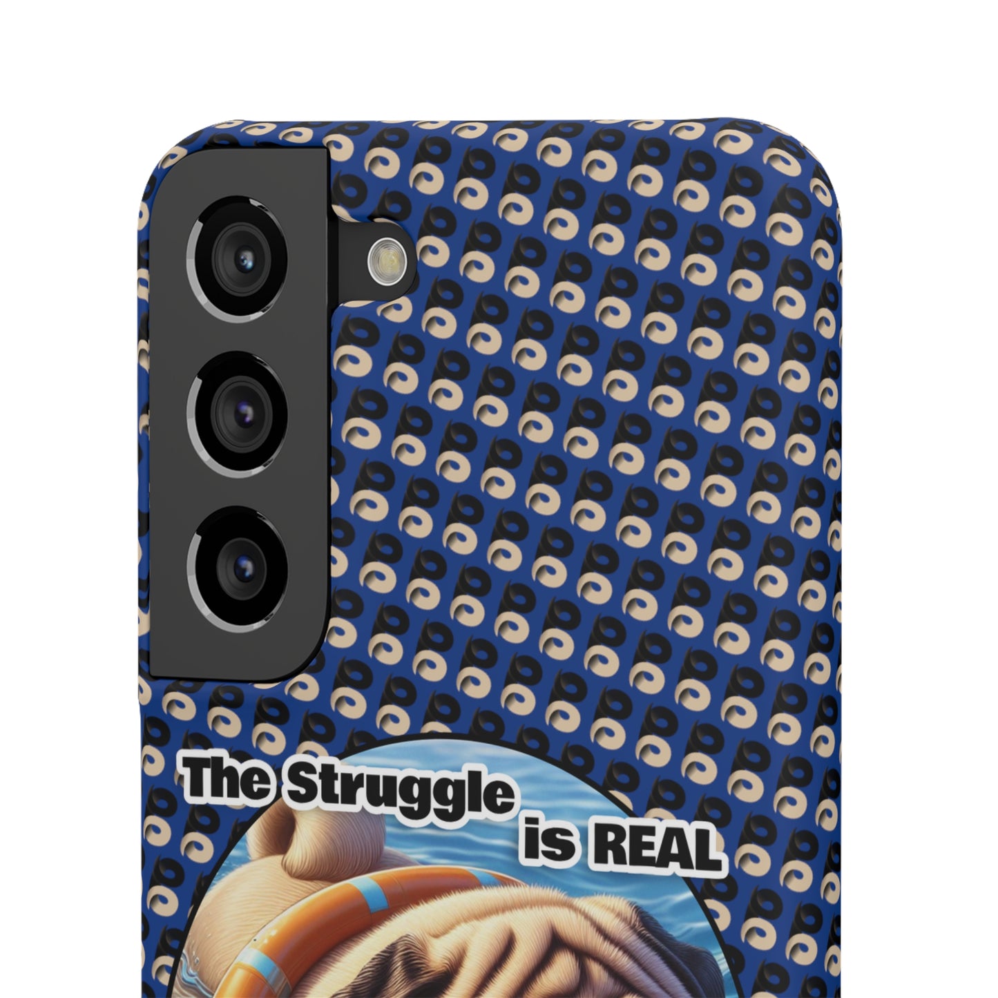 P&B Pug Life Edition: The Struggle - Snap Case Navy Blue