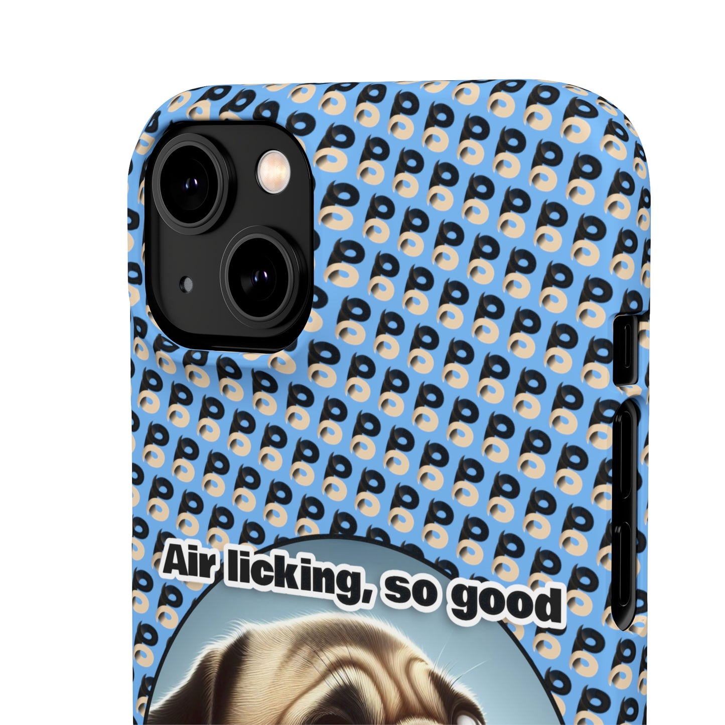 P&B Pug Life Edition: Air Licking - Snap Case Light Blue