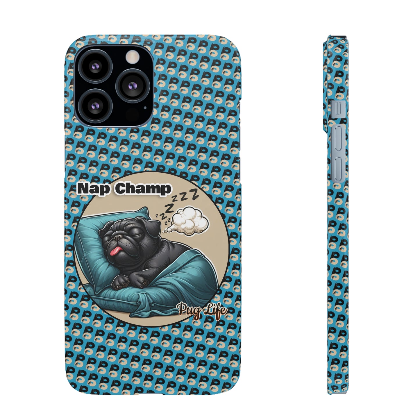 P&B Pug Life Edition: Nap Champ - Snap Case Blue