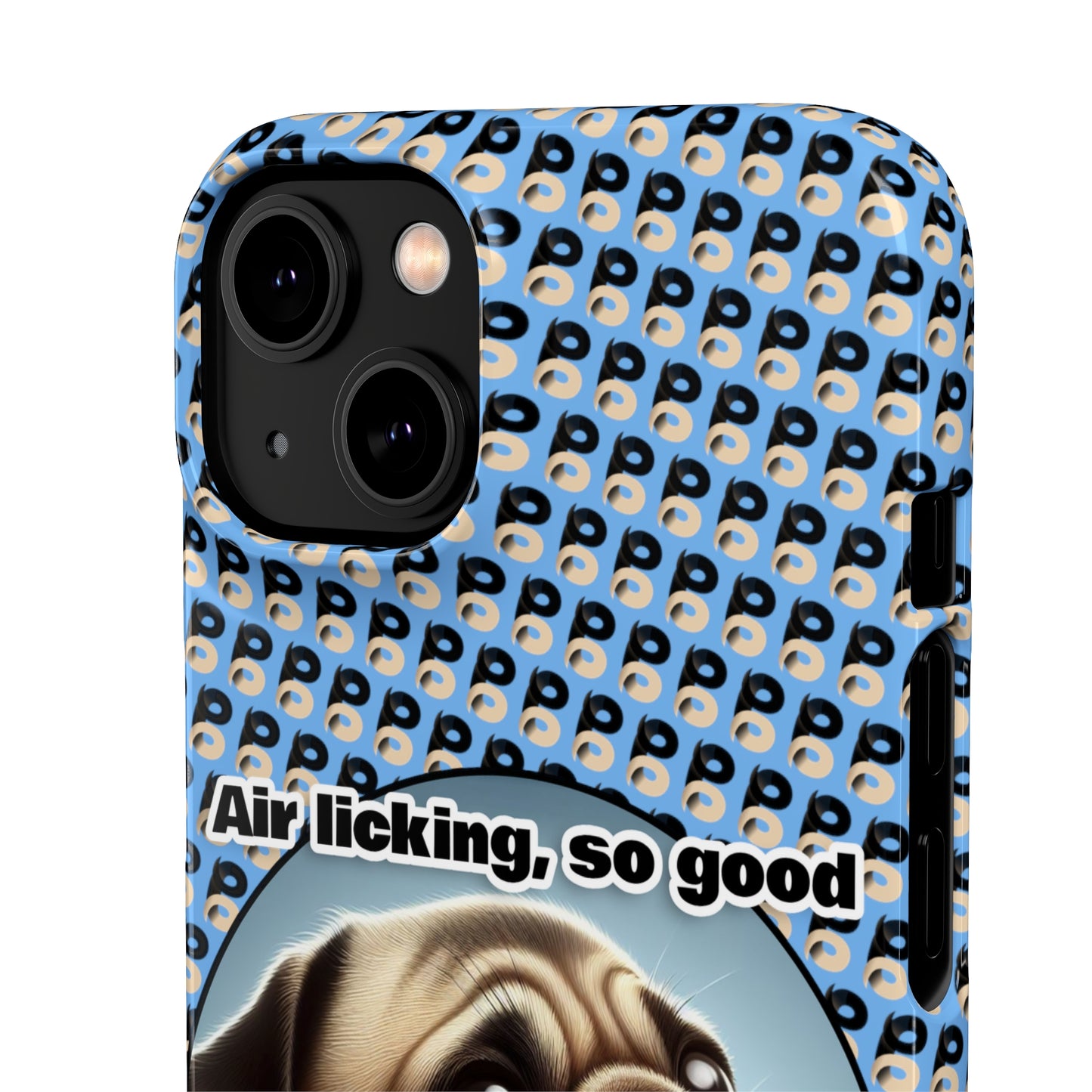 P&B Pug Life Edition: Air Licking - Snap Case Light Blue