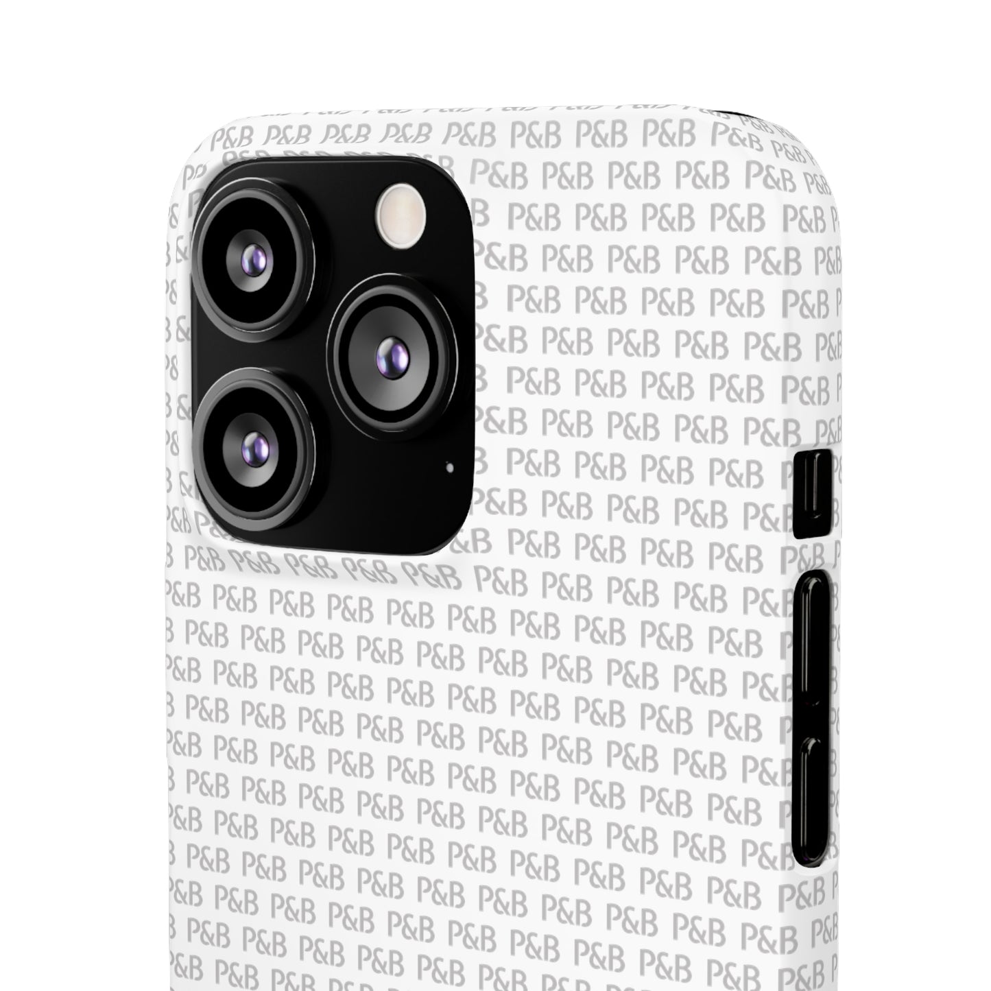 P&B White pattern - Snap Case