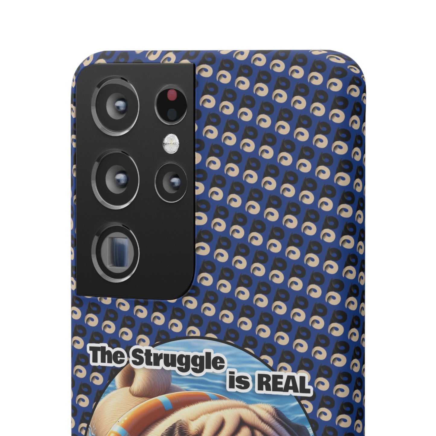 P&B Pug Life Edition: The Struggle - Snap Case Navy Blue