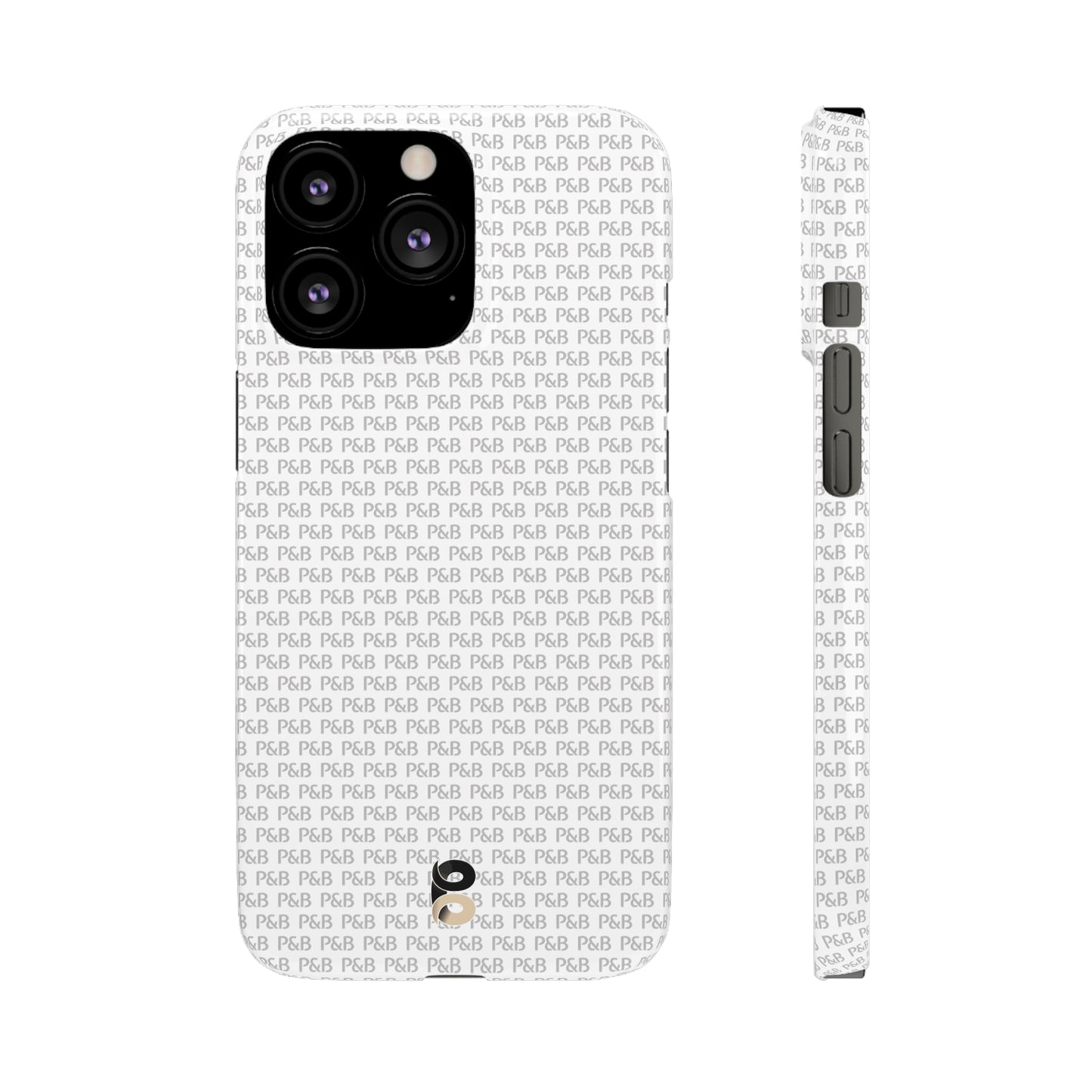 P&B White pattern - Snap Case