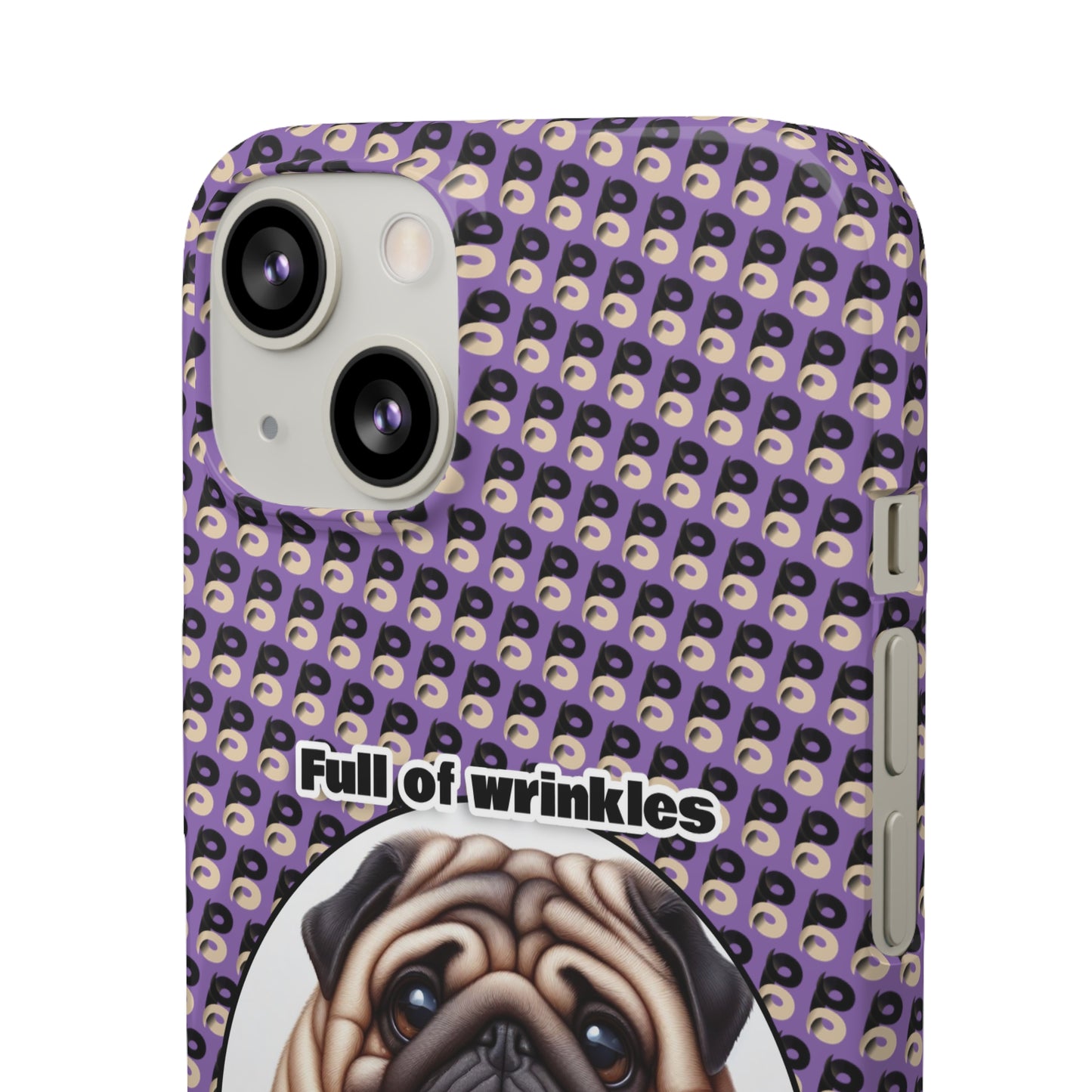 P&B Pug Life Edition: Full of Wrinkles - Snap Case Purple