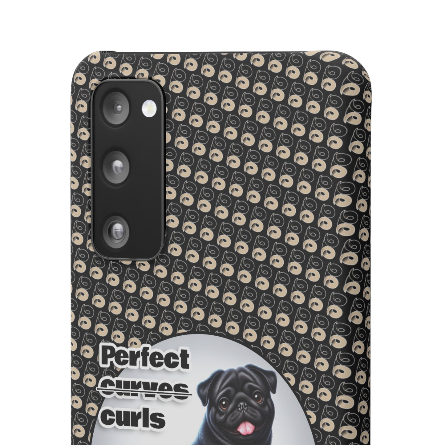 P&B Pug Life Edition: Perfect Curls - Snap Case Black