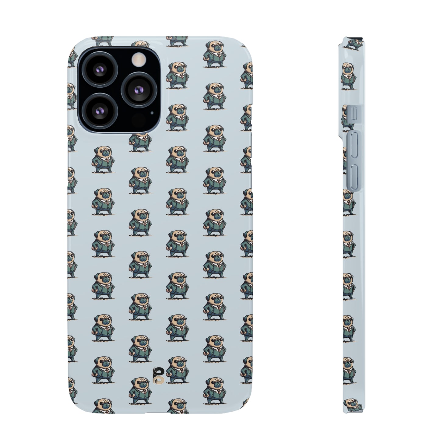 P&B Angry Boss Pug Pattern - Snap Case