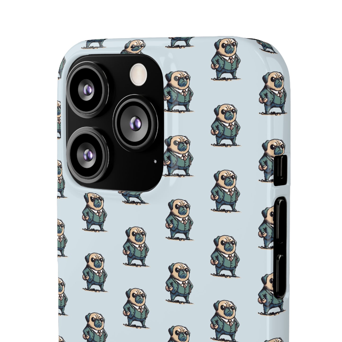 P&B Angry Boss Pug Pattern - Snap Case