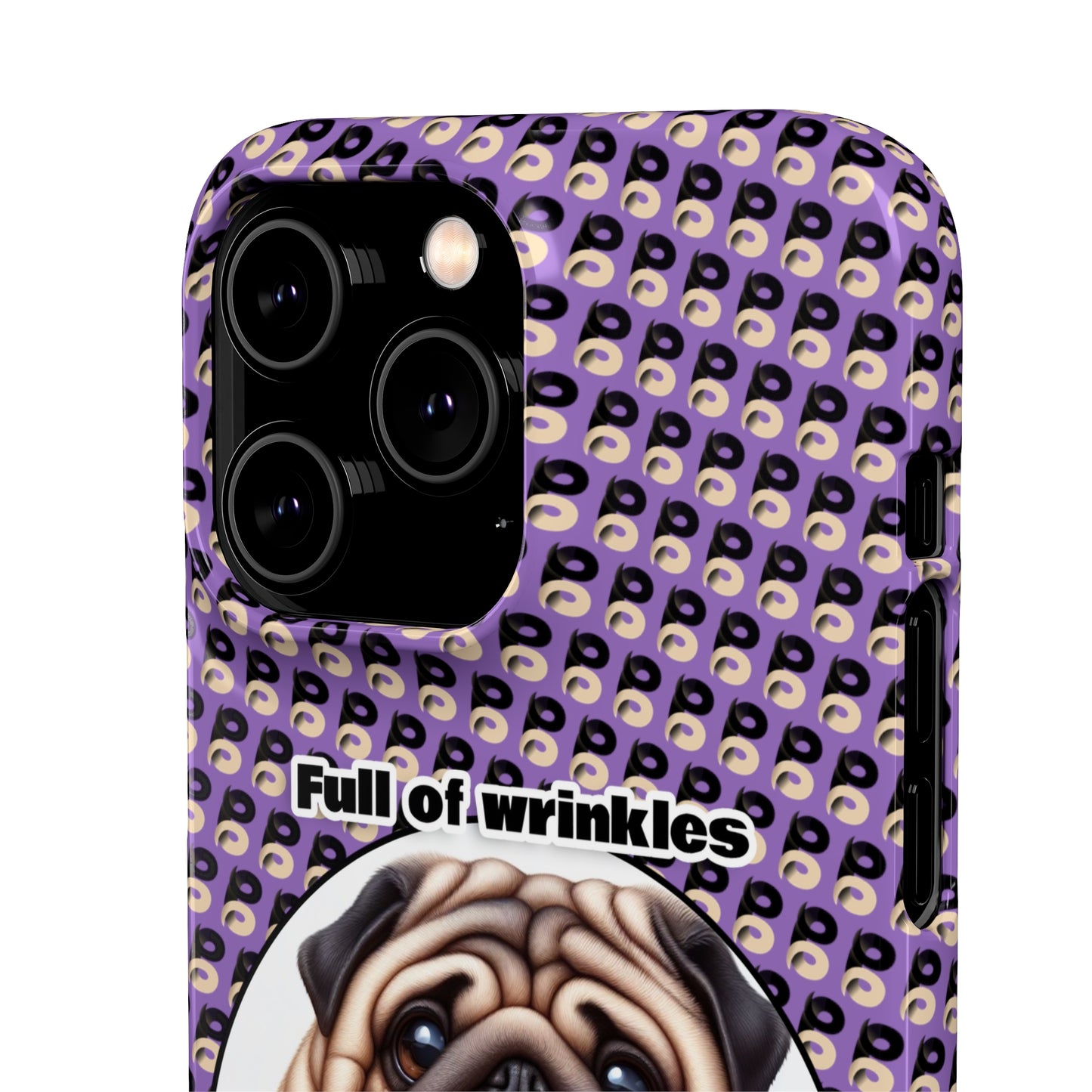 P&B Pug Life Edition: Full of Wrinkles - Snap Case Purple