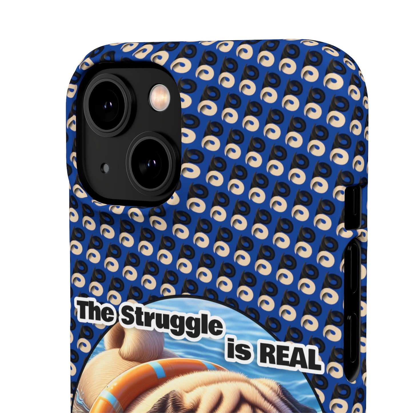 P&B Pug Life Edition: The Struggle - Snap Case Navy Blue