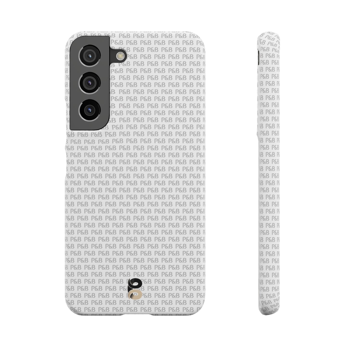 P&B White pattern - Snap Case