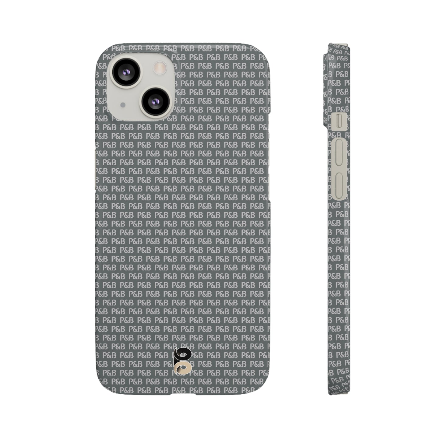 P&B Dark gray pattern - Snap Case