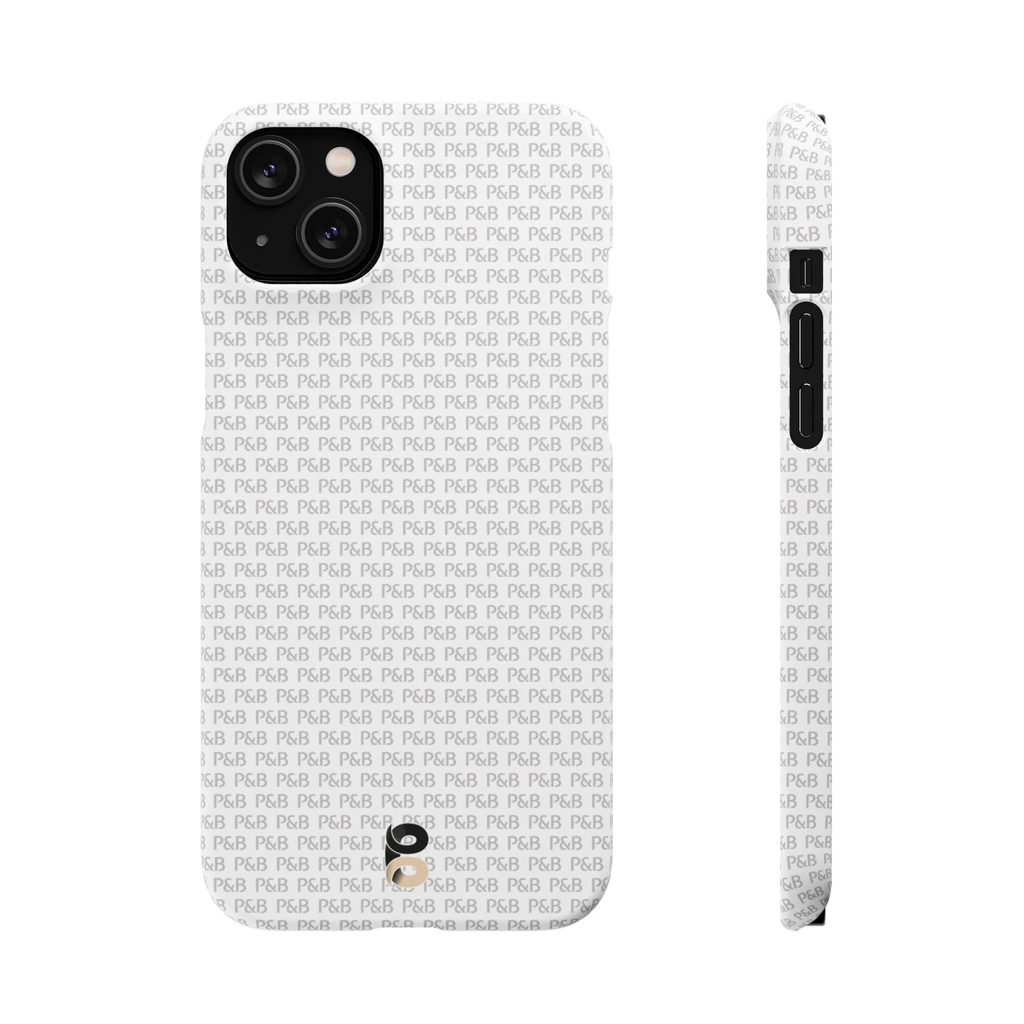 P&B White pattern - Snap Case