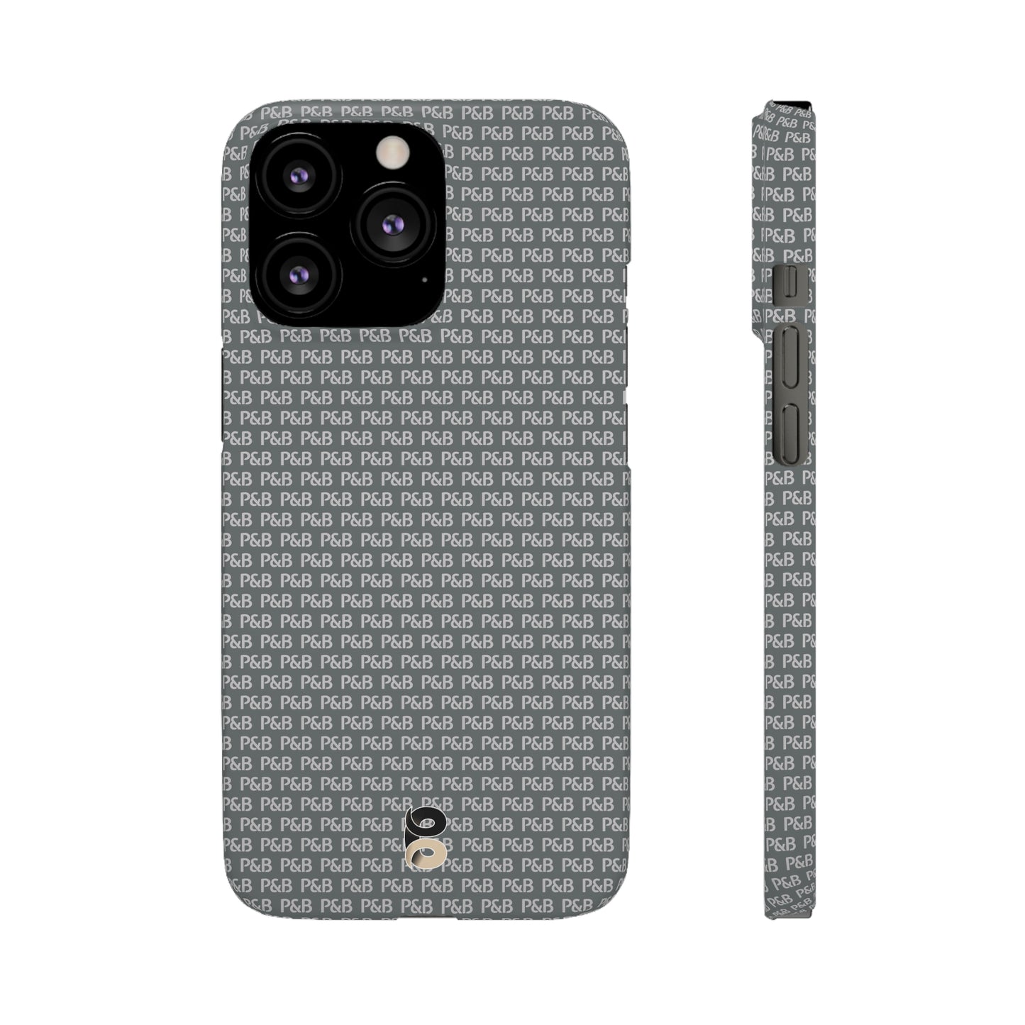 P&B Dark gray pattern - Snap Case