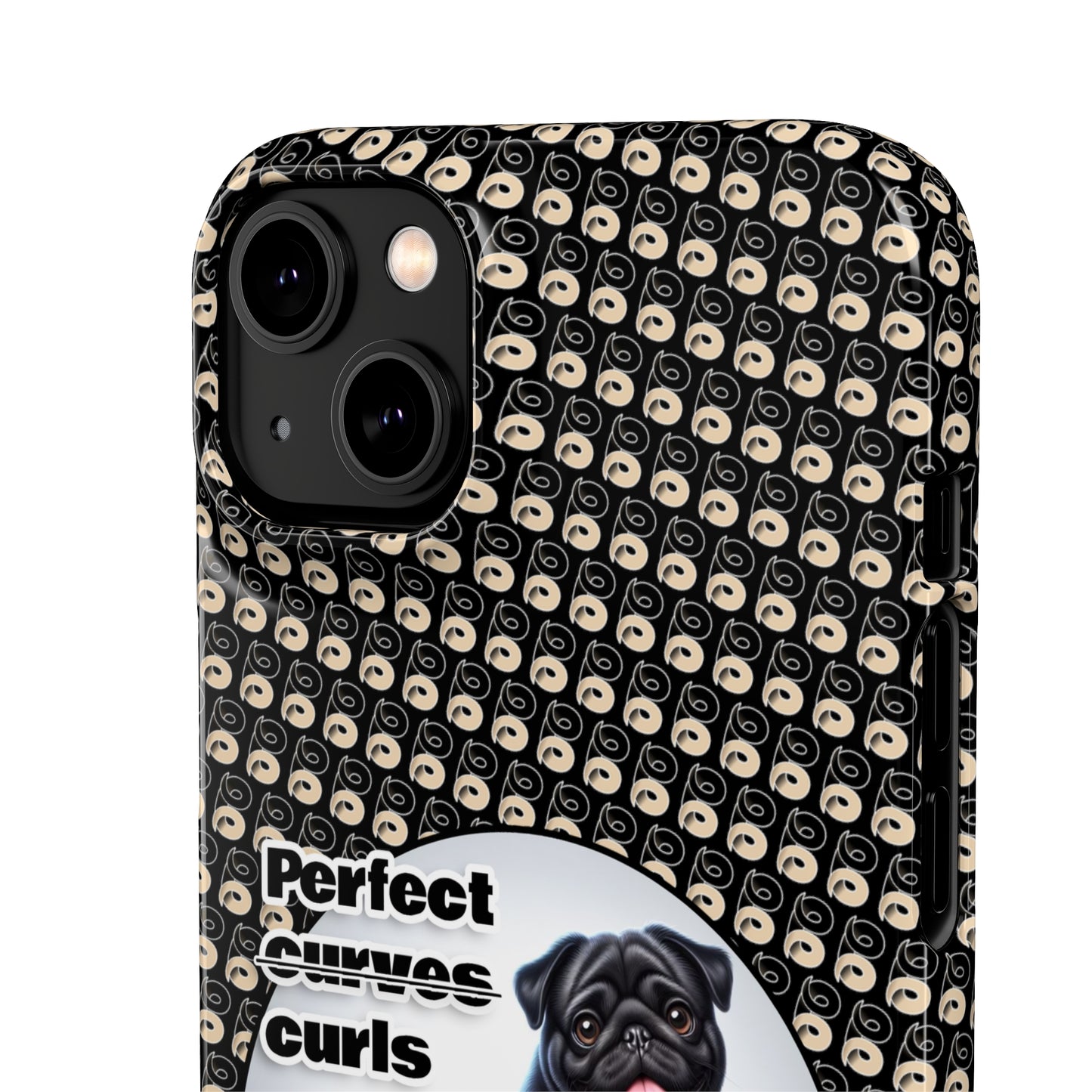 P&B Pug Life Edition: Perfect Curls - Snap Case Black