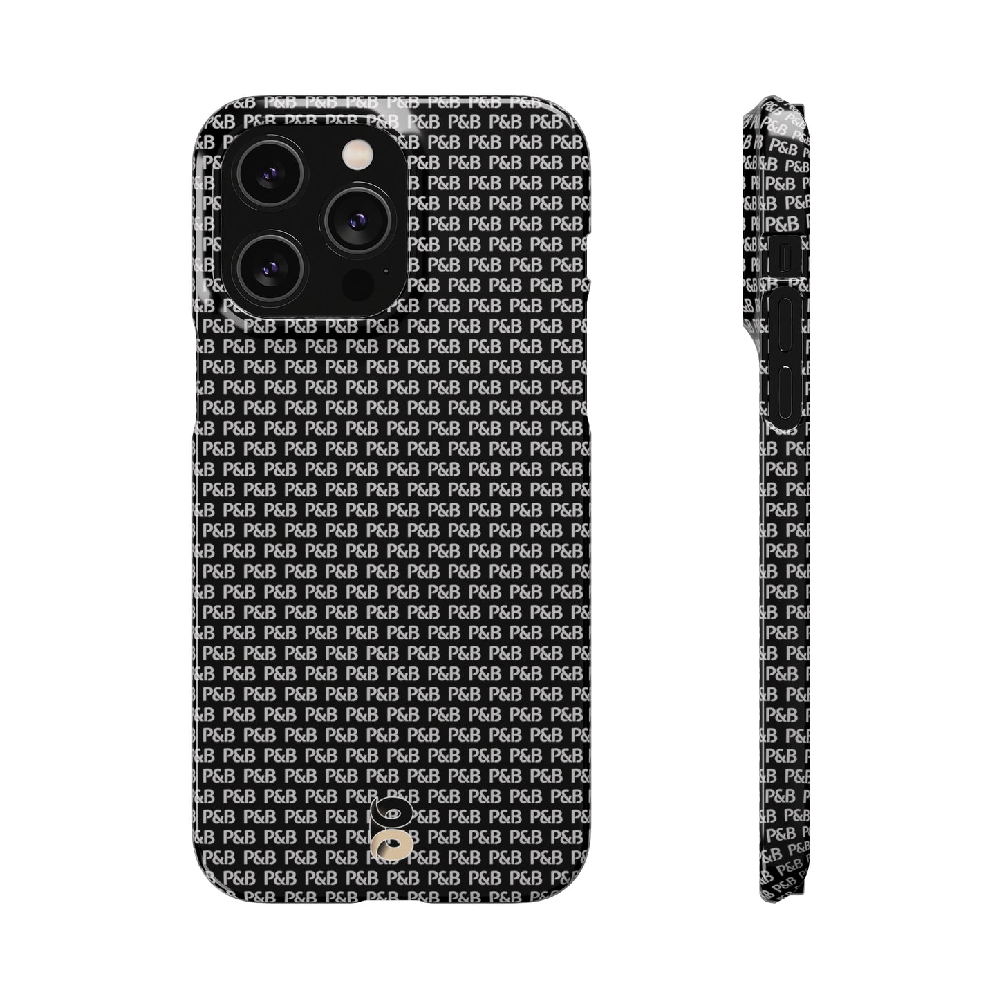 P&B Black pattern - Snap Case