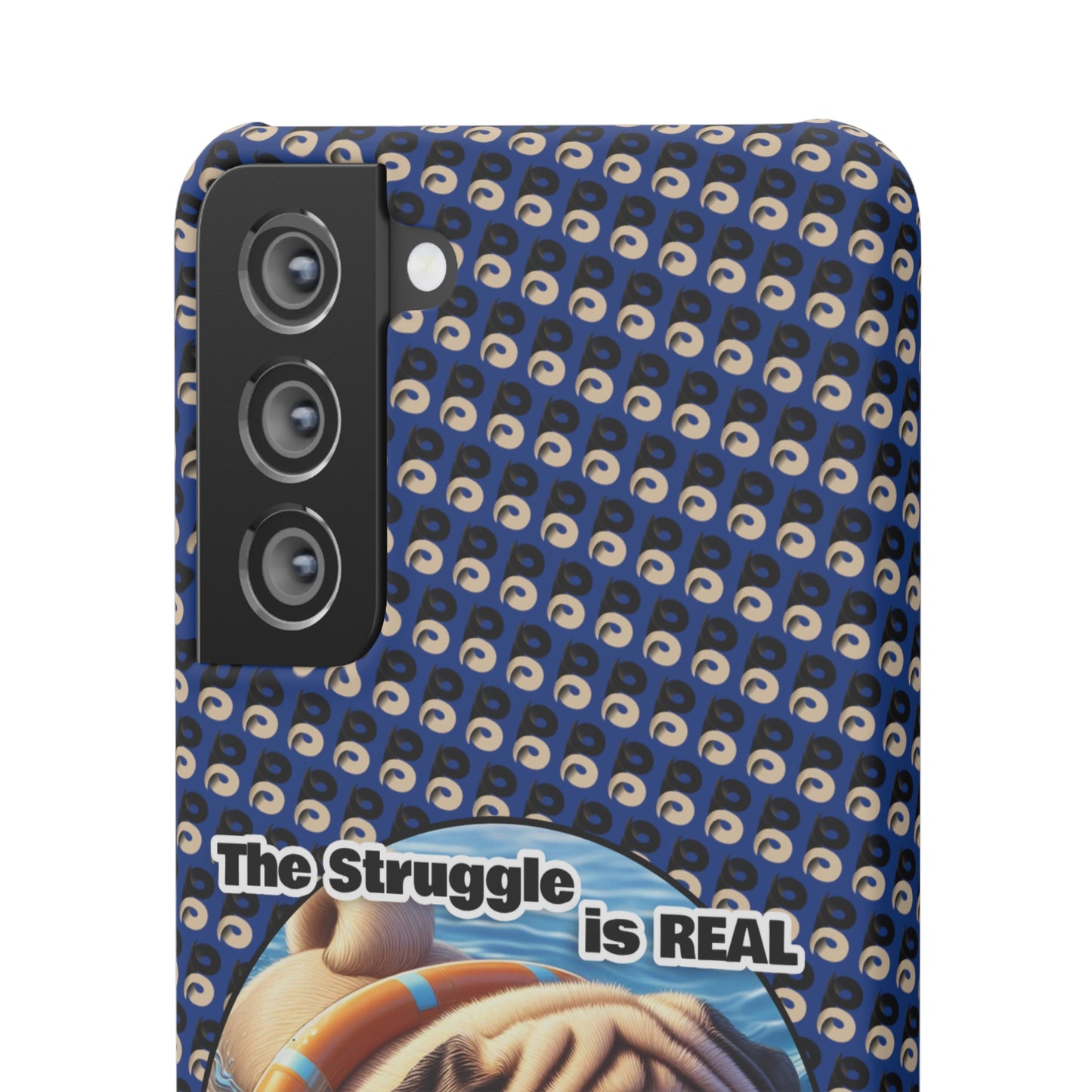 P&B Pug Life Edition: The Struggle - Snap Case Navy Blue