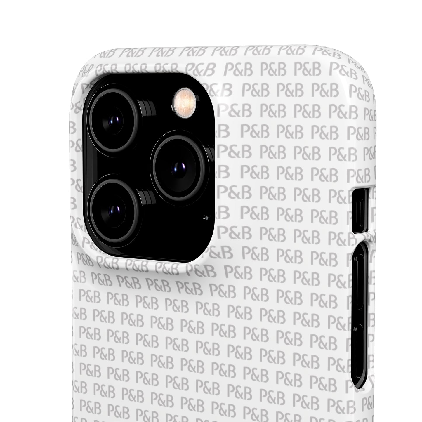 P&B White pattern - Snap Case