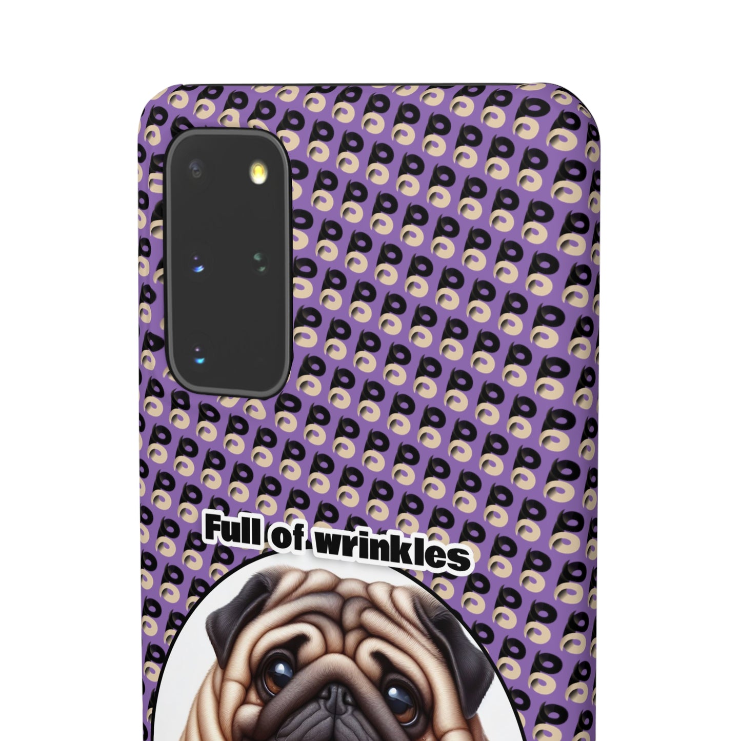 P&B Pug Life Edition: Full of Wrinkles - Snap Case Purple