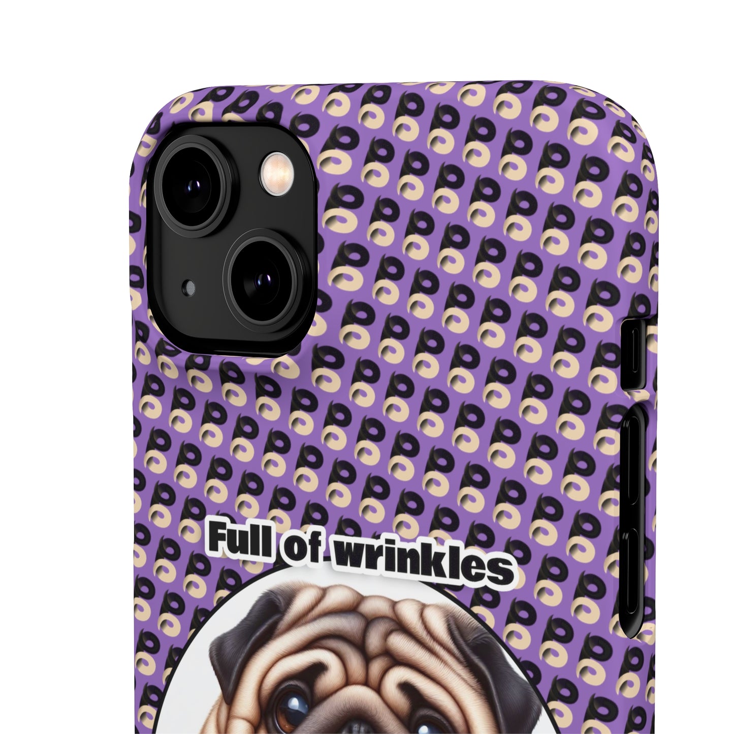 P&B Pug Life Edition: Full of Wrinkles - Snap Case Purple