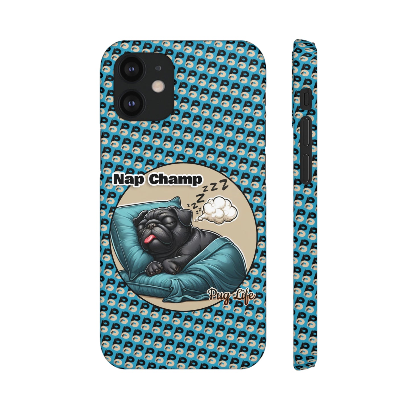 P&B Pug Life Edition: Nap Champ - Snap Case Blue