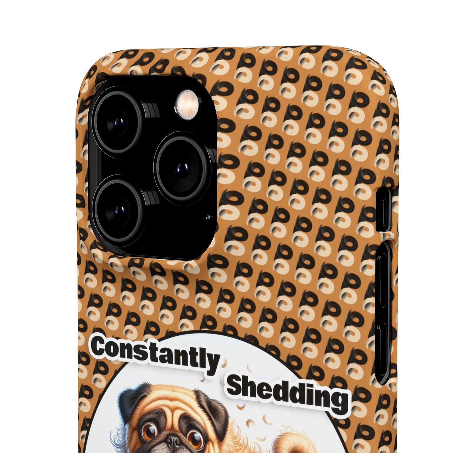 P&B Pug Life Edition: Constantly Shedding - Snap Case Brown