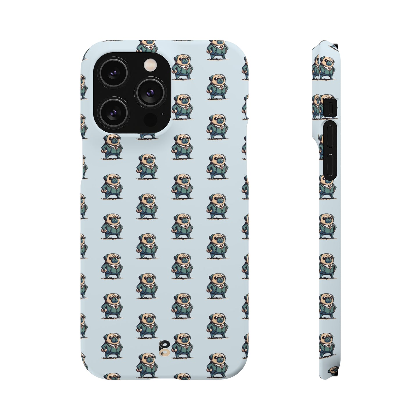 P&B Angry Boss Pug Pattern - Snap Case