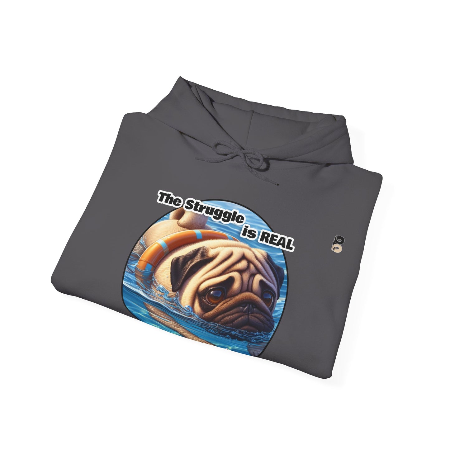 P&B Pug Life: The Struggle - Unisex Hooded Sweatshirt