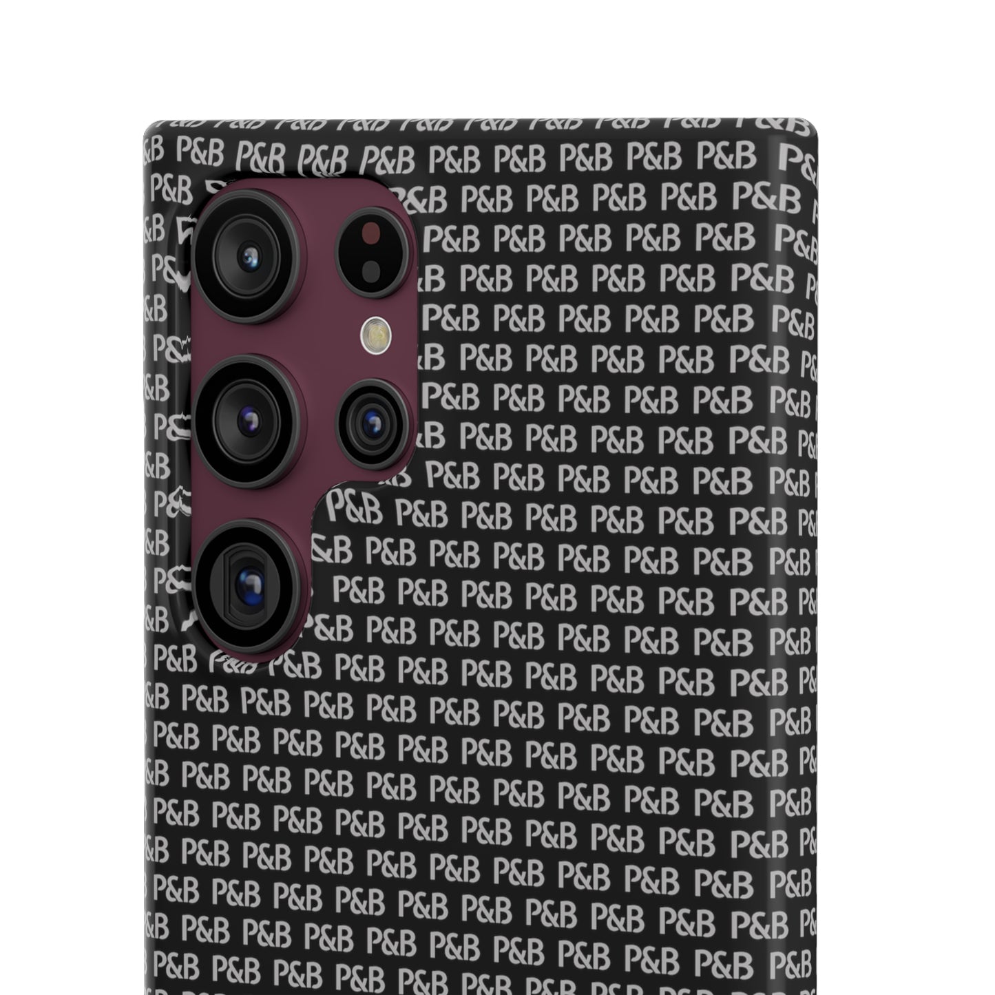 P&B Black pattern - Snap Case