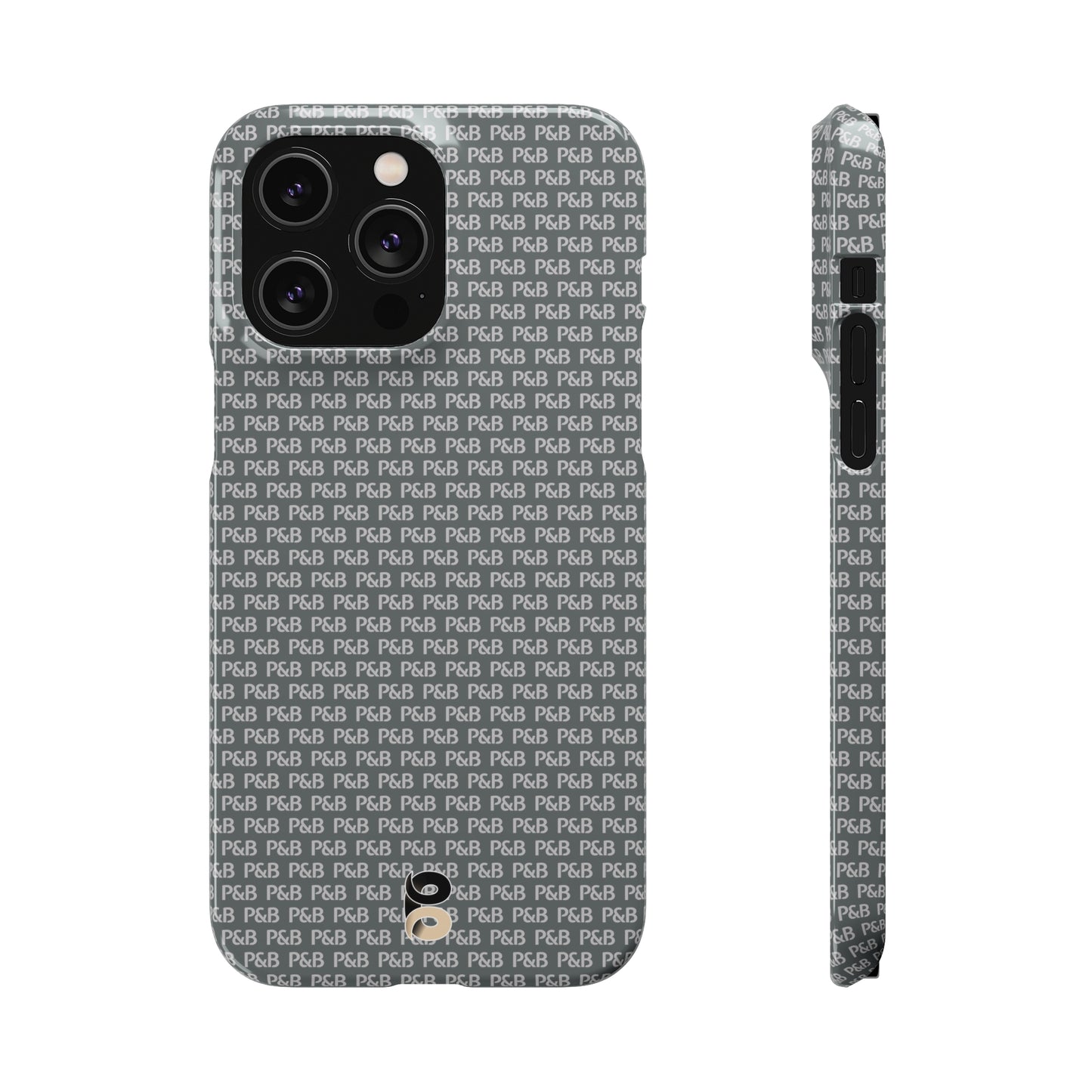 P&B Dark gray pattern - Snap Case