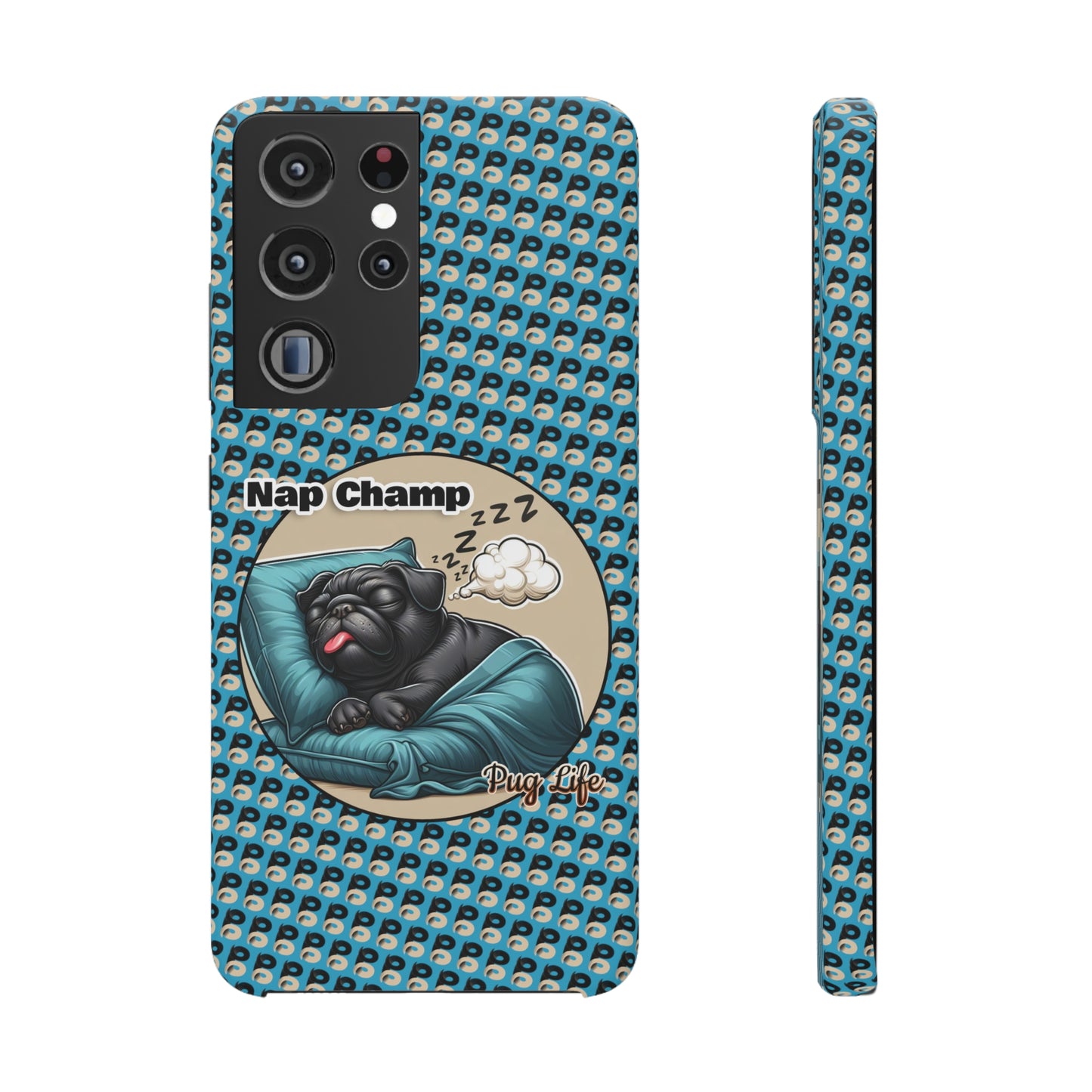 P&B Pug Life Edition: Nap Champ - Snap Case Blue