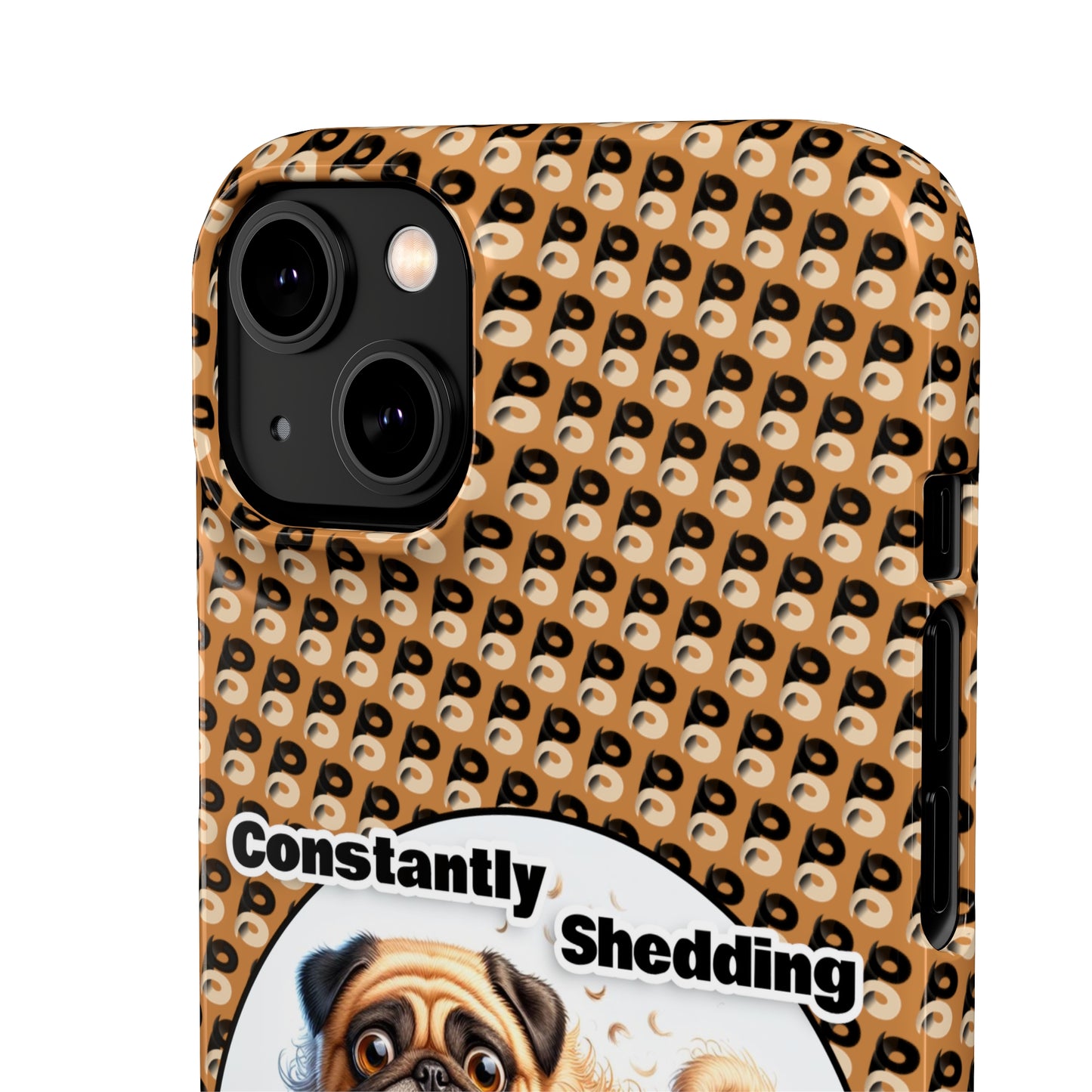 P&B Pug Life Edition: Constantly Shedding - Snap Case Brown