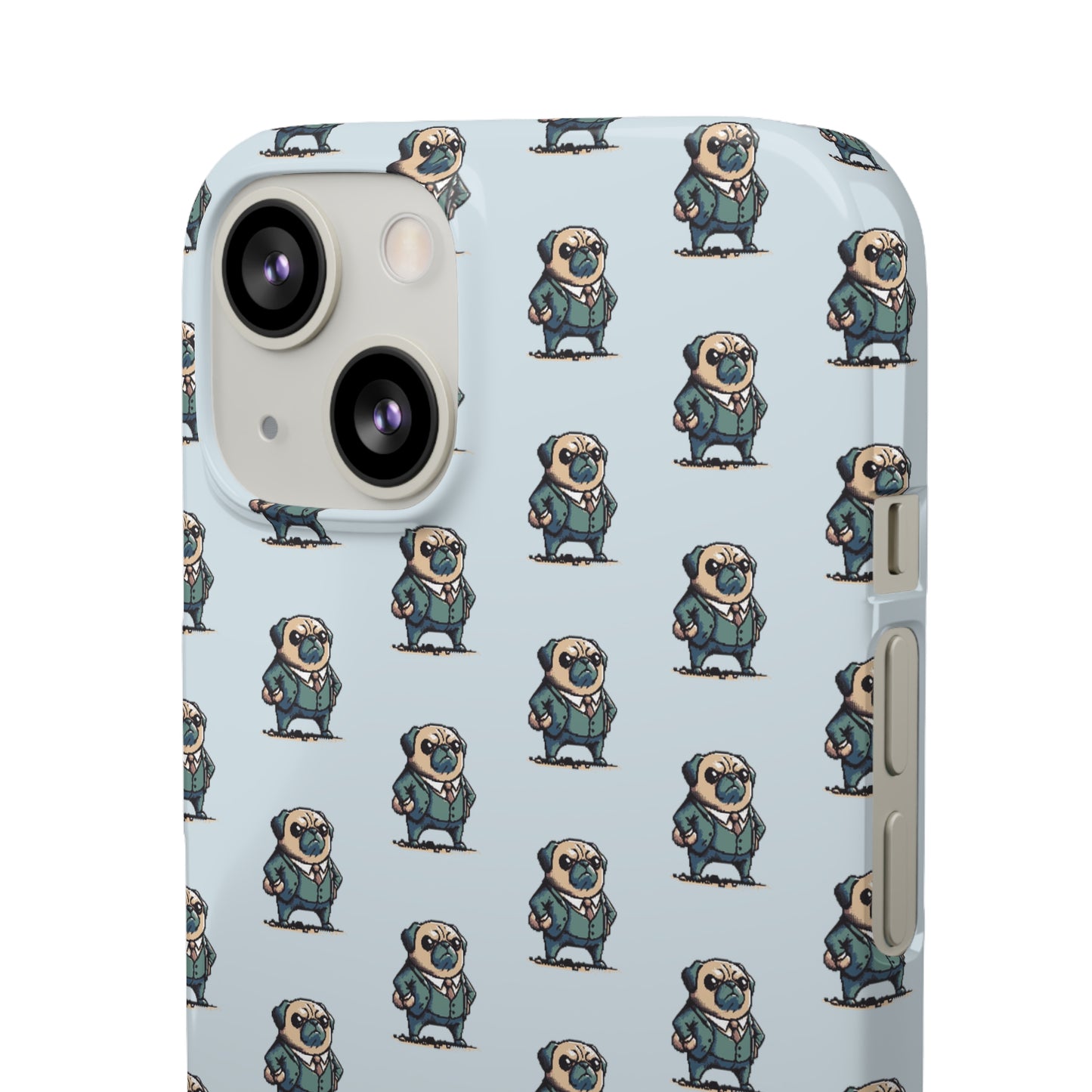 P&B Angry Boss Pug Pattern - Snap Case