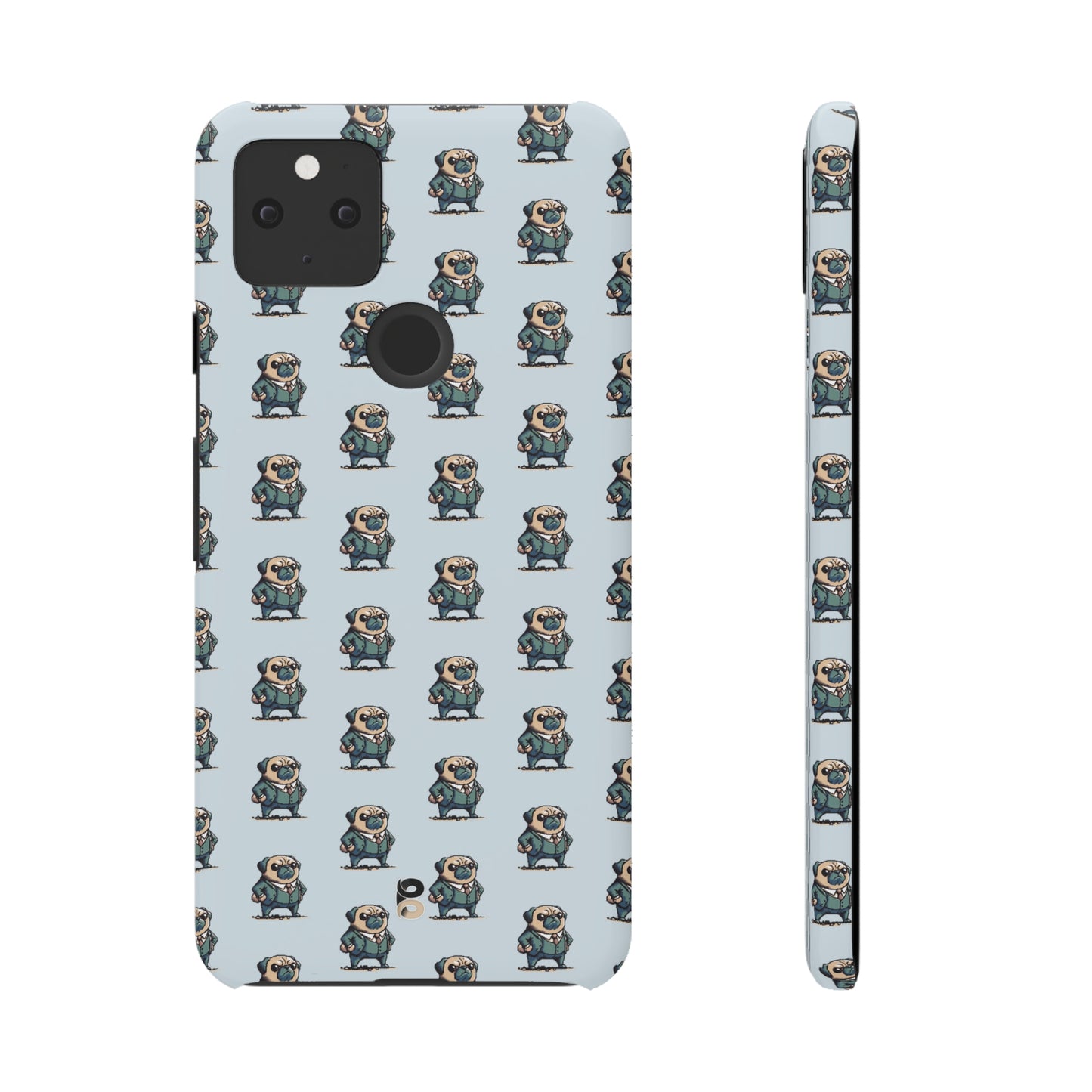 P&B Angry Boss Pug Pattern - Snap Case