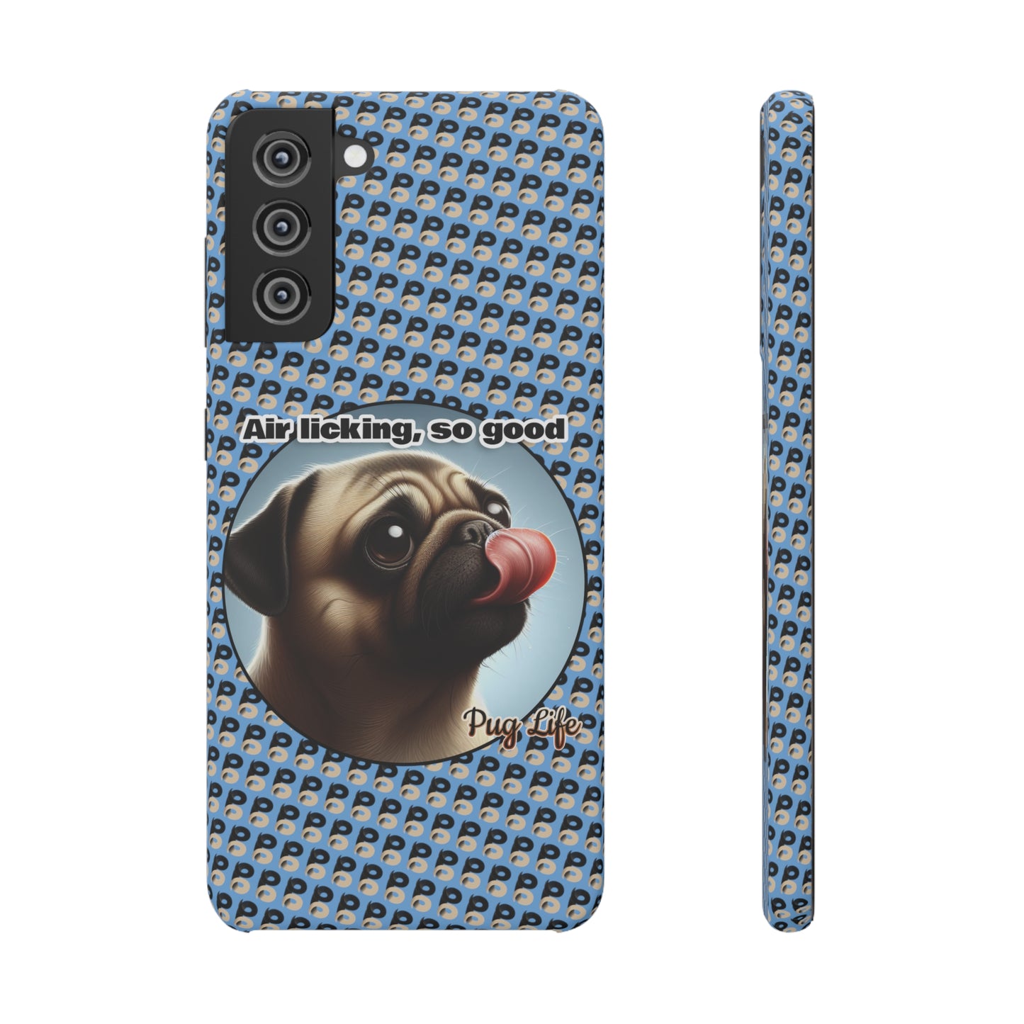 P&B Pug Life Edition: Air Licking - Snap Case Light Blue