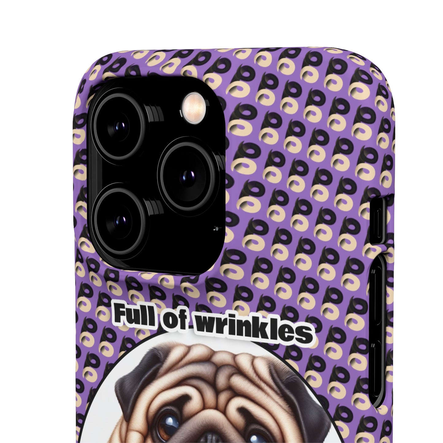 P&B Pug Life Edition: Full of Wrinkles - Snap Case Purple