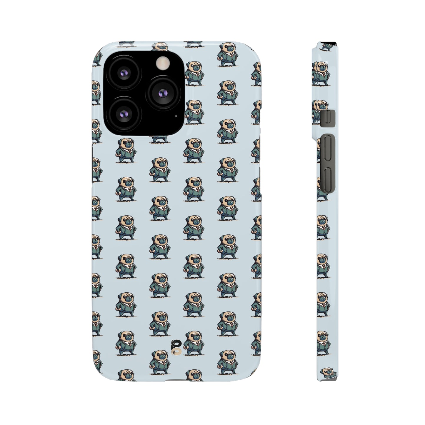 P&B Angry Boss Pug Pattern - Snap Case