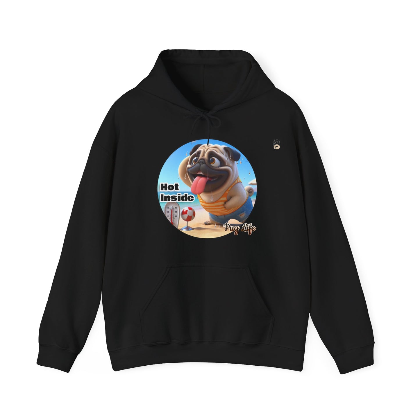 P&B Pug Life: Hot Inside - Unisex Hooded Sweatshirt