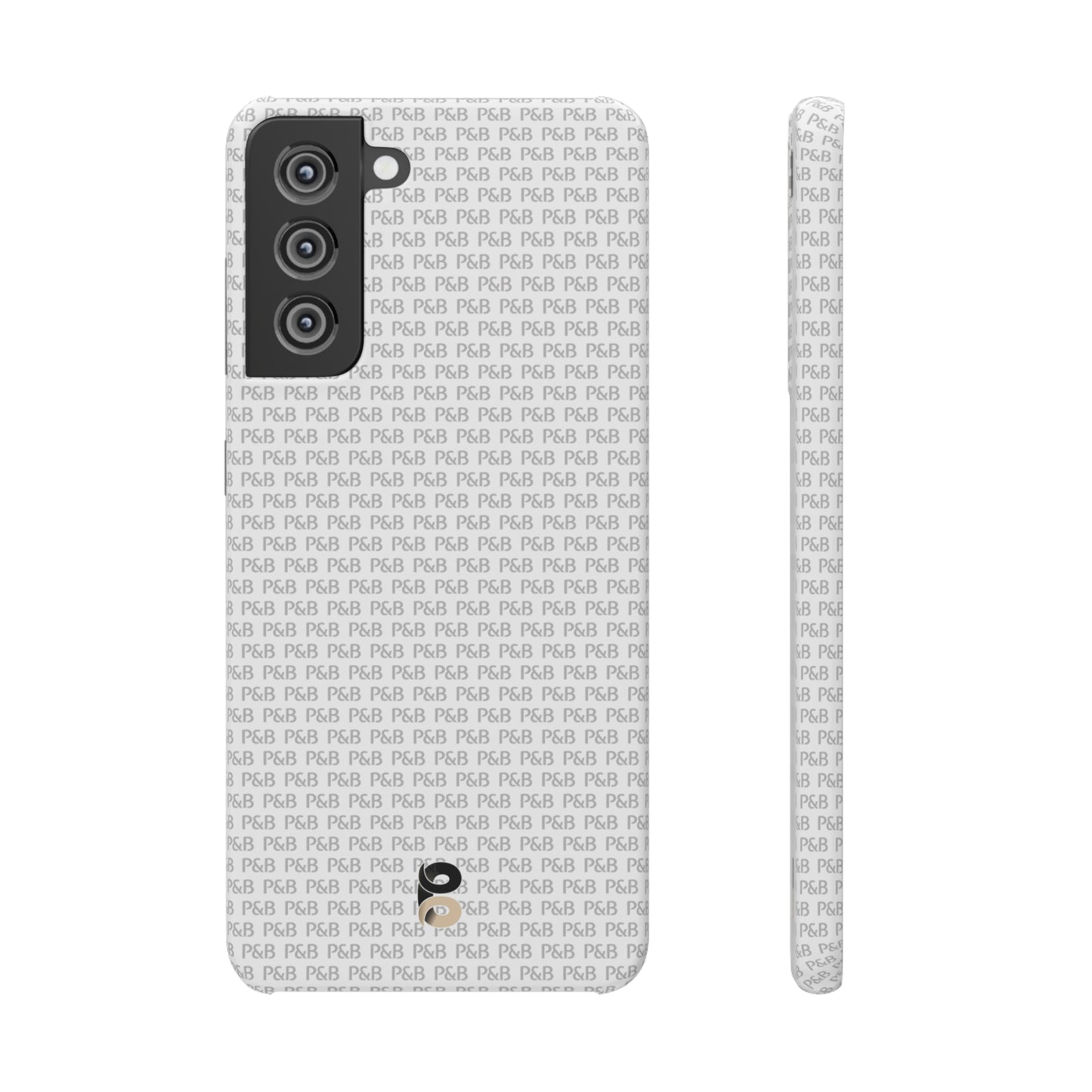 P&B White pattern - Snap Case