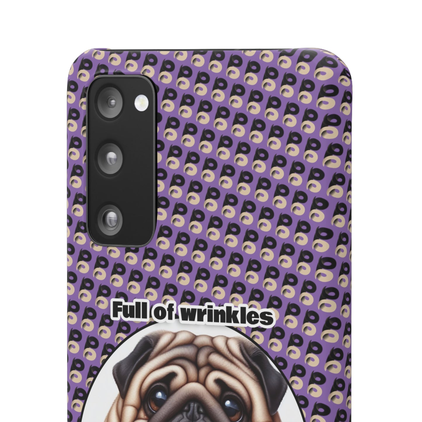 P&B Pug Life Edition: Full of Wrinkles - Snap Case Purple