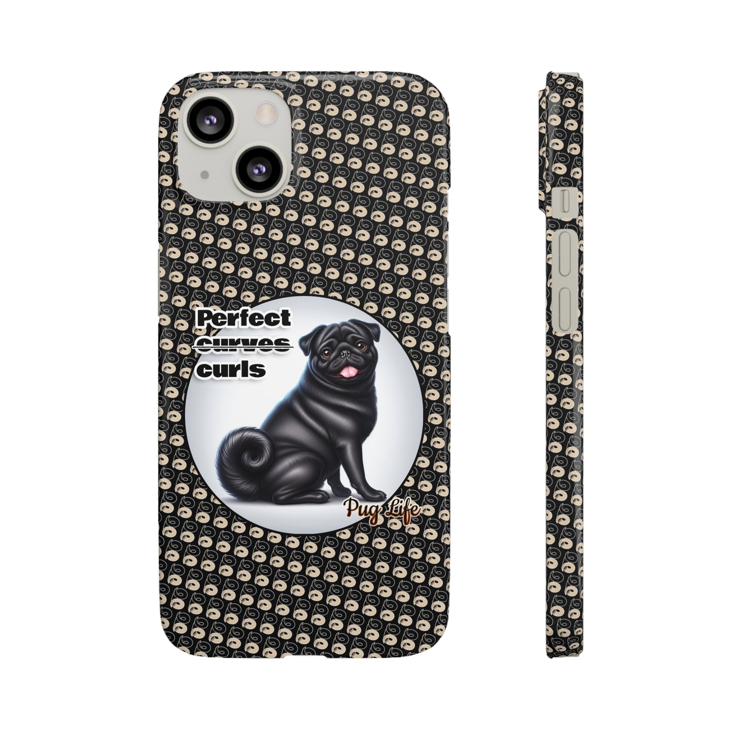 P&B Pug Life Edition: Perfect Curls - Snap Case Black