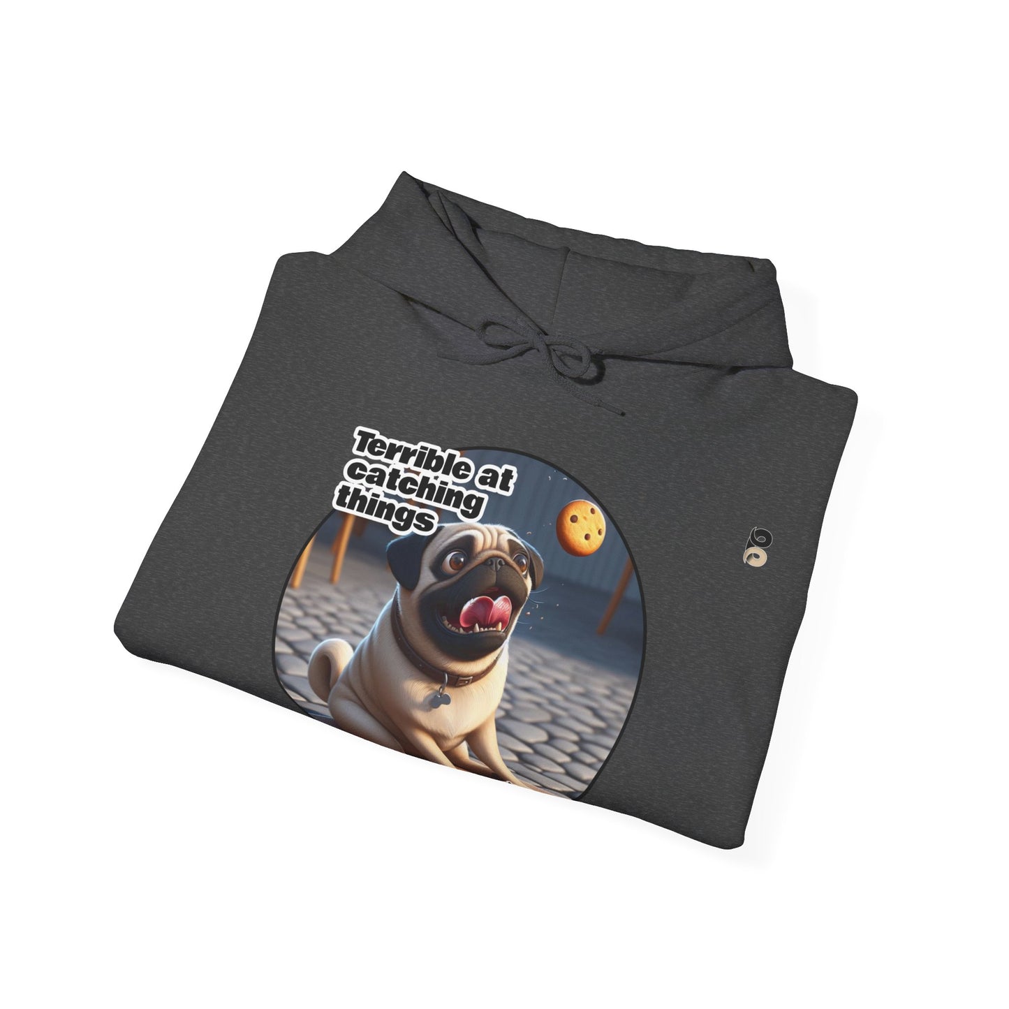 P&B Pug Life: Terrible at Catching - Unisex Hooded Sweatshirt