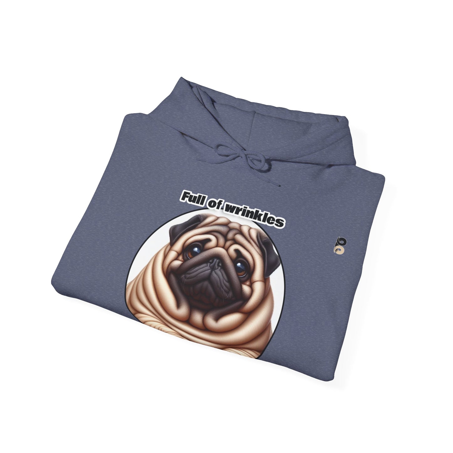 P&B Pug Life: Full of Wrinkles - Unisex Hooded Sweatshirt