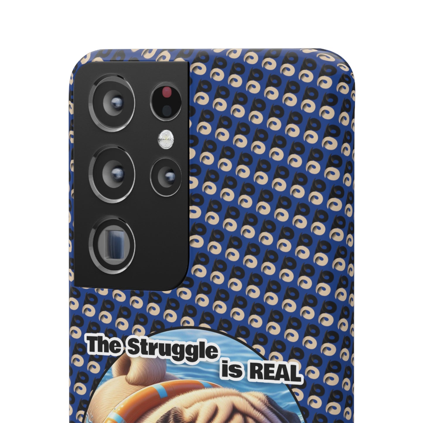 P&B Pug Life Edition: The Struggle - Snap Case Navy Blue