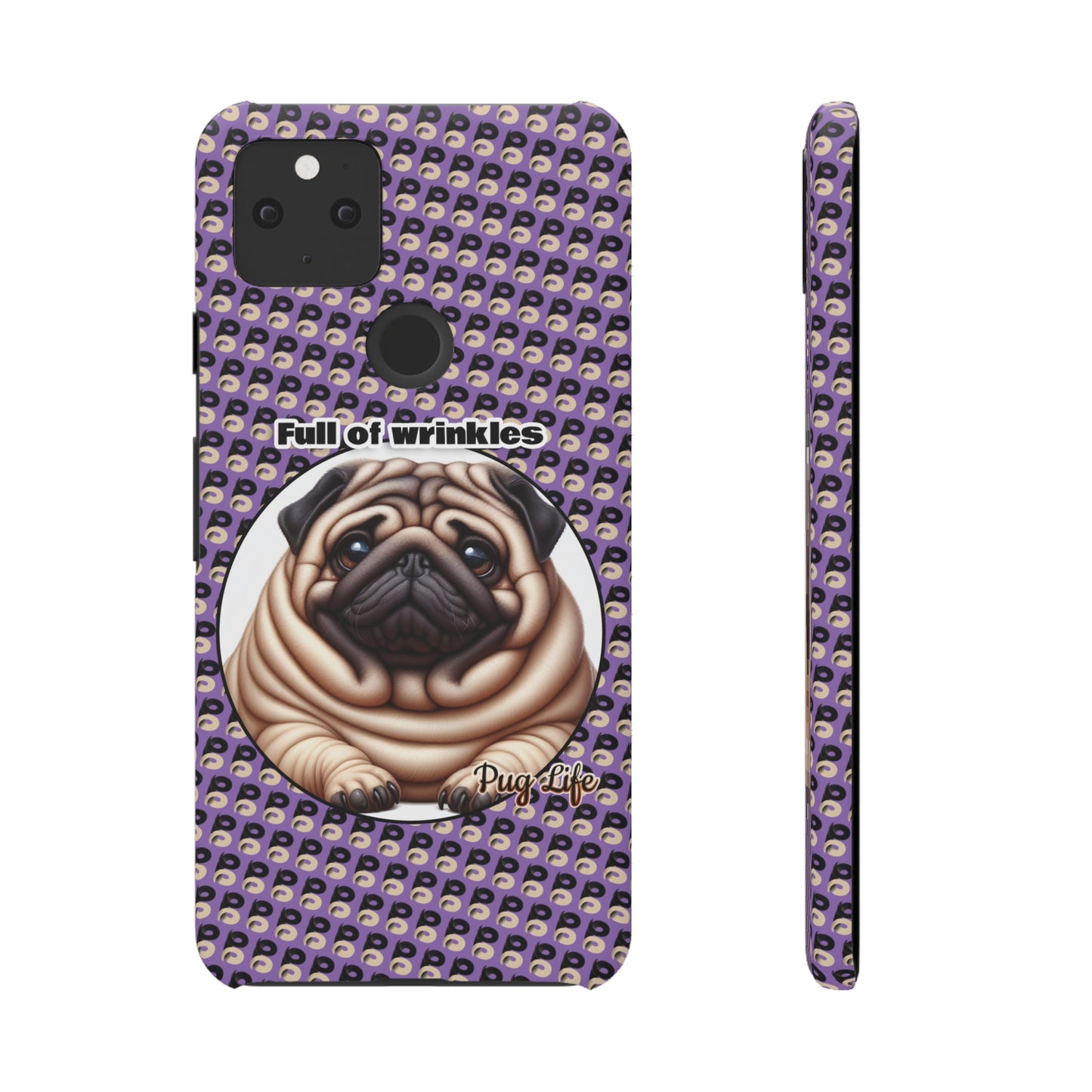 P&B Pug Life Edition: Full of Wrinkles - Snap Case Purple