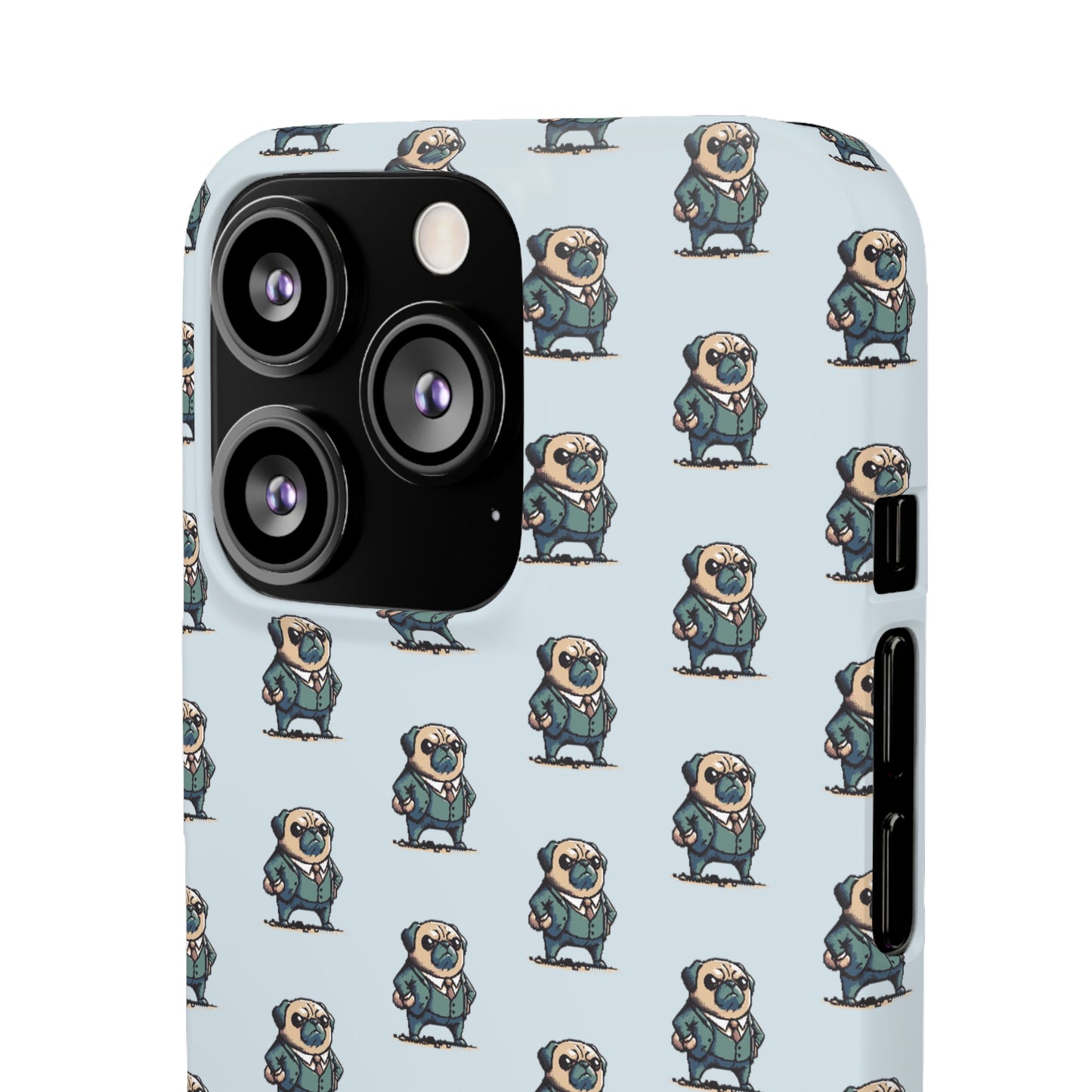 P&B Angry Boss Pug Pattern - Snap Case