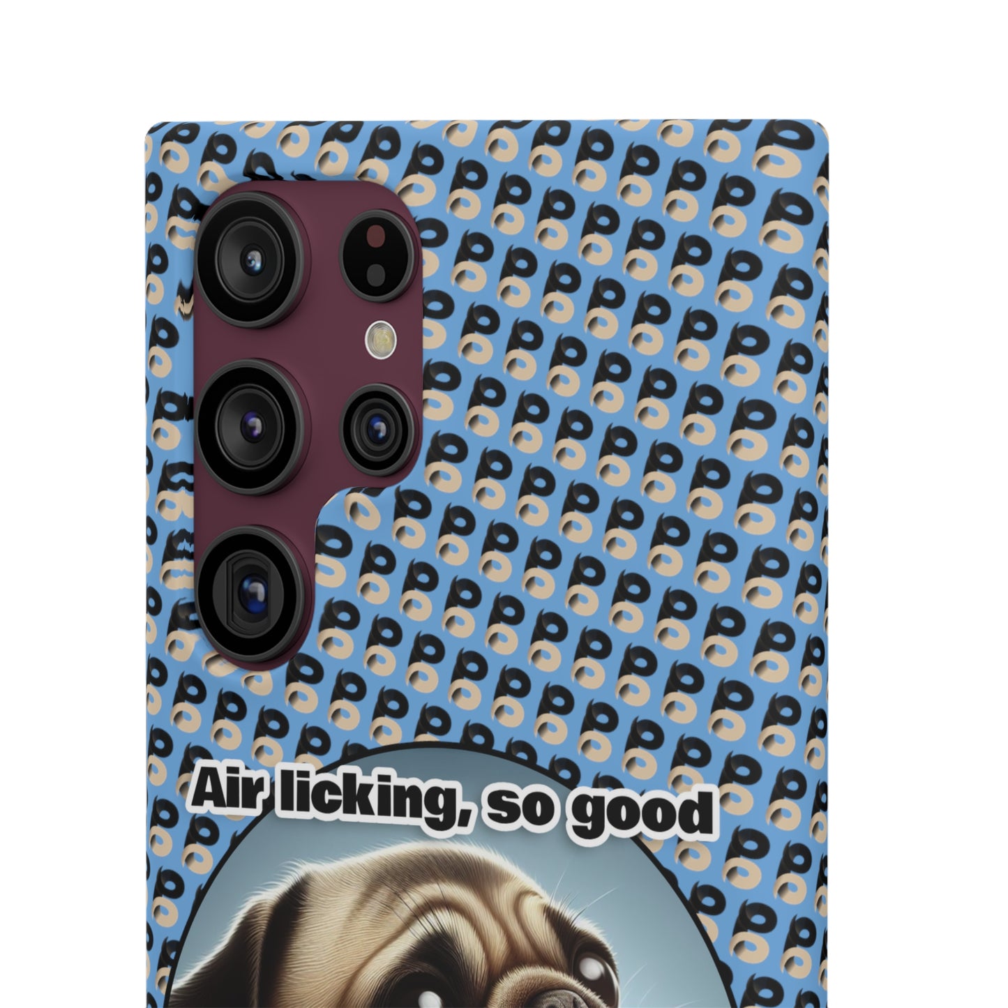 P&B Pug Life Edition: Air Licking - Snap Case Light Blue