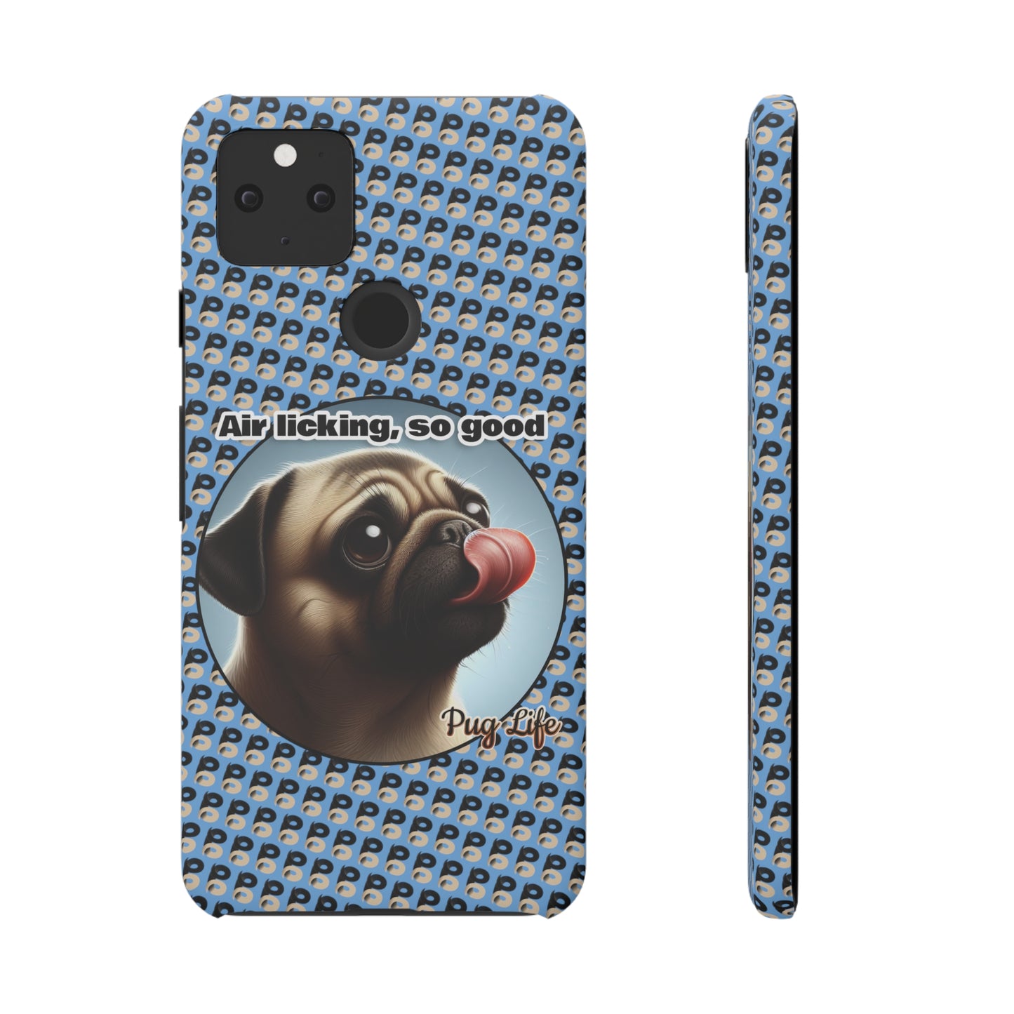 P&B Pug Life Edition: Air Licking - Snap Case Light Blue