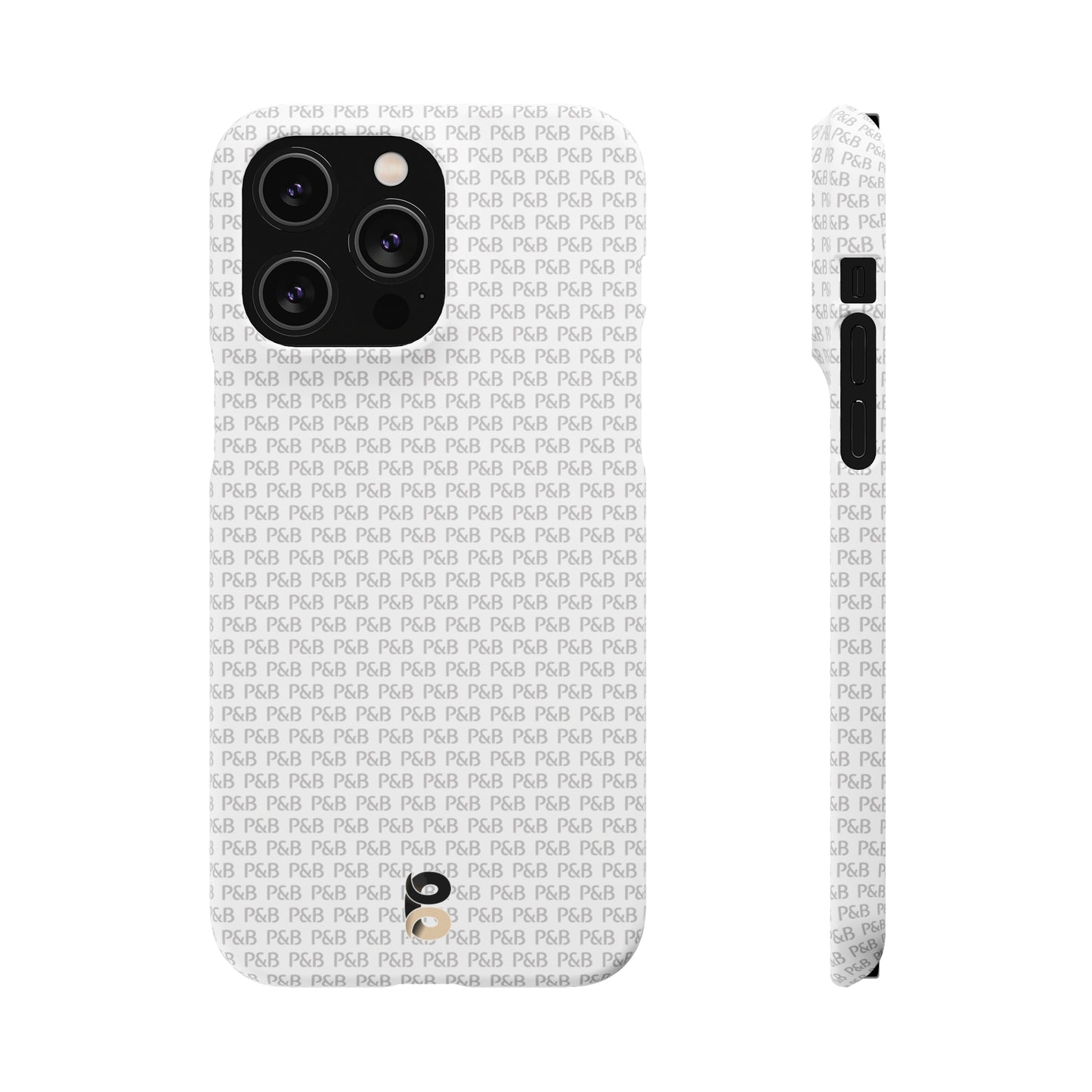 P&B White pattern - Snap Case