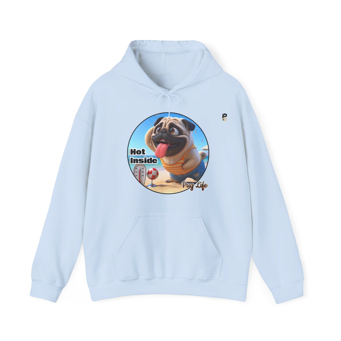 P&B Pug Life: Hot Inside - Unisex Hooded Sweatshirt