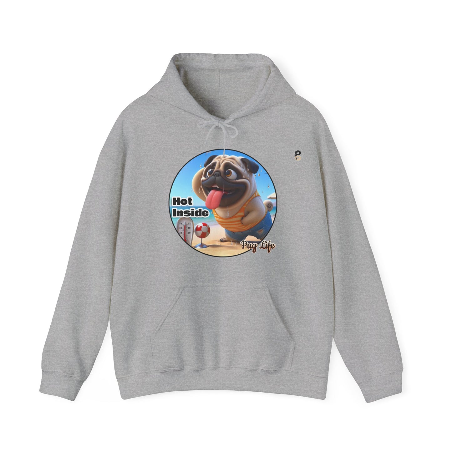 P&B Pug Life: Hot Inside - Unisex Hooded Sweatshirt